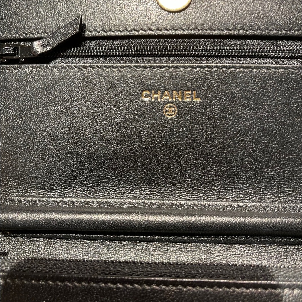 SOLD! Chanel Lambskin Infinity Wallet On Chain WOC - Picture 5 of 15